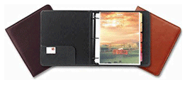 Three-Ring European Leather Folios